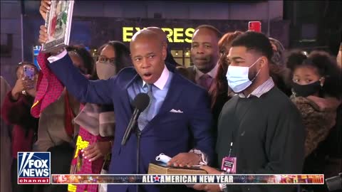 Eric Adams sworn in as NYC mayor after ball drop