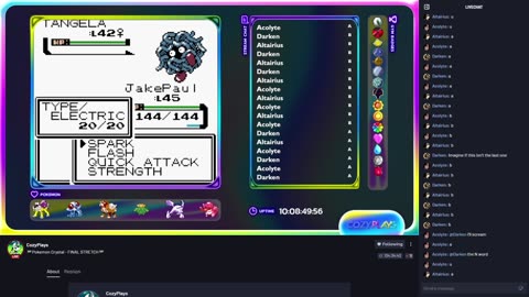 Night Team Beats Erika! - Cozy.tv Plays Pokémon Crystal