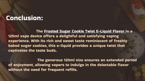 Sweet Bliss with Frosted Sugar Cookie Twist E Liquid – 120ml