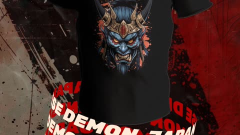 Japanese Demon T-shirt Design