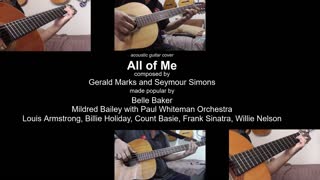 Guitar Learning Journey: "All of Me" cover - vocals