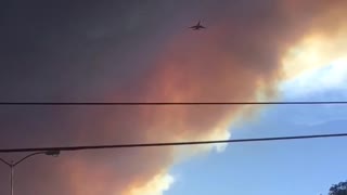 VLAT flyover from River Fire in Lakeport, California July 18, 2018