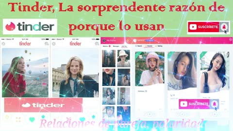 Tinder, La sorprendente razón de porque lo usan 🔥♡♥💕😘 #Tinder