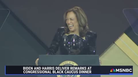 Kamala Opens Speech at Black Caucus Dinner