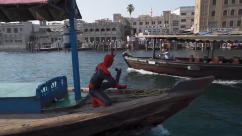 SPIDERMAN-VISITS DUBAI Spider-man far from Home in Cinemas Now!