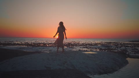 Sunset on the beach