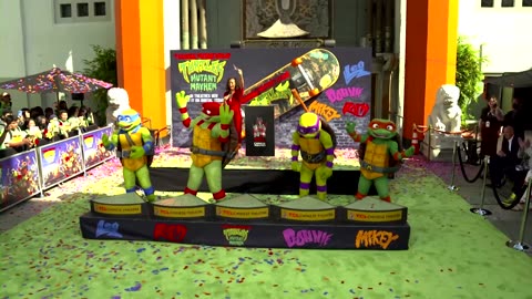 Teenage Mutant Ninja Turtles cemented in Hollywood