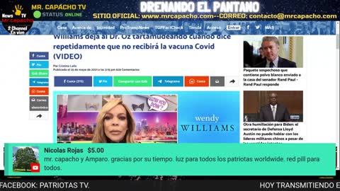 Mr. Capacho - Noticias - Las vacunas pueden dañar el cuerpo. Reducción de la población a propósito y el fraude electoral.