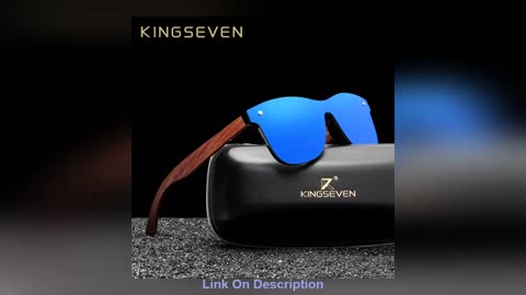 KINGSEVEN Natural Wooden Sunglasses Men Polarized