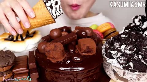 BEST OF ASMR MUKBANG COMPILATION | DESSERT EDITION