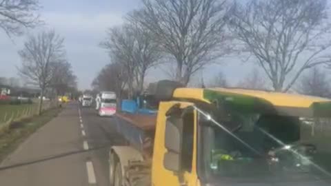 Truckers and Farmers, Fed Up With COVID Rules, Take to the Streets of Cologne and Convoy for Freedom