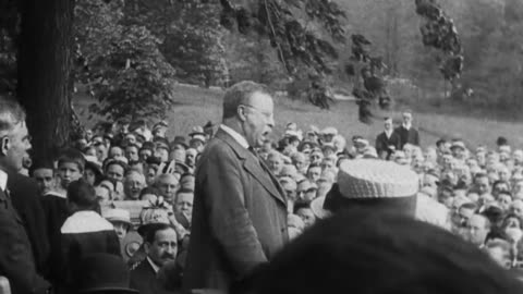 Theodore Roosevelt At Sagamore Hill (1916 Original Black & White Film)