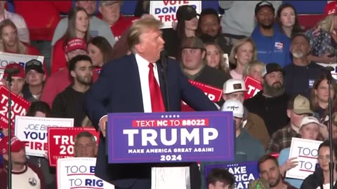 3/4/24 Greensboro NC President Trump tells NC LT Gov Mark Robinson he’s like MLK Jr on steroids