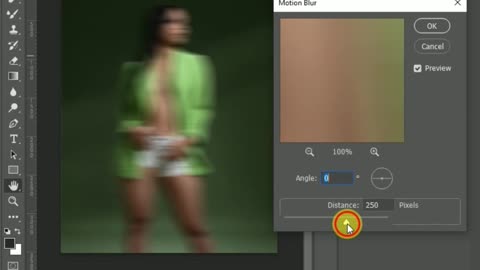 60 SECONDS! Create Motion Blur In Photoshop #motionblur #photoshop