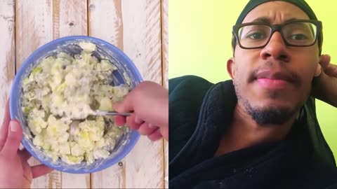 Kalen Reacts to Potato Salad Cake!