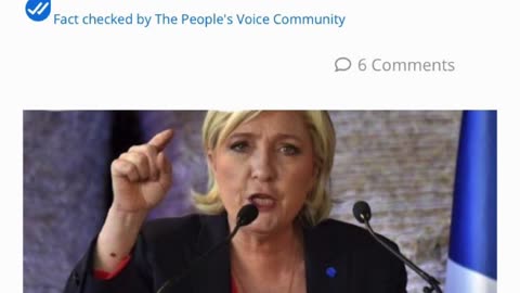 Marine Le Pen has said she will ‘save France from the New World Order’,...