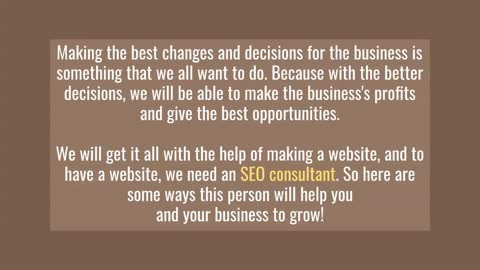 How A SEO Consultant Can Be Very Helpful