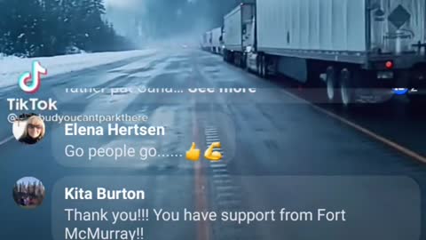 Revelstoke B.C. Truckers Convoy For Freedom Keep Slow Rolling ❤ #BearHUG #NoVaxxPass #NoMandatesEVER #TrudeauMustGO