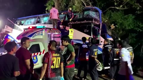 Thai bus accident kills more than a dozen