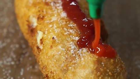 Cheese Corn Dog ASMR