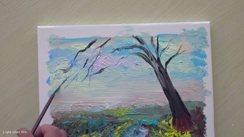 Super Easy Acrylic Landscape Painting Tips