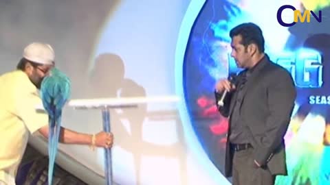 Salman Khan With Radhey The Talking Parrot