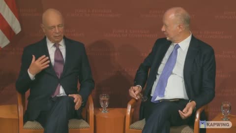 World Economic Forum Klaus Schwab at Harvard's John F. Kennedy School of Government