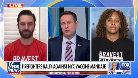 NYC firefighters protesting against vaccine mandate, and for freedom of choice