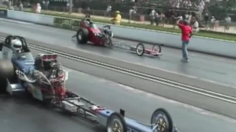 Nostalgia Dragster Semi Final NHRR 2007 Columbus, OH, Jim Swedberg vs. Pat Hines