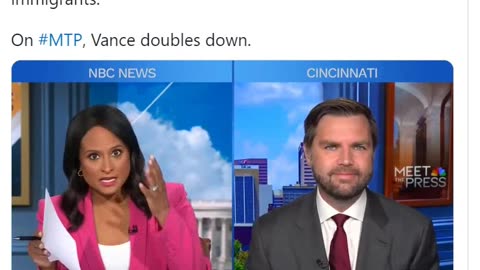 JD Vance Spars with NBC’s Kristen Welker Over Haitian Migrants in Ohio