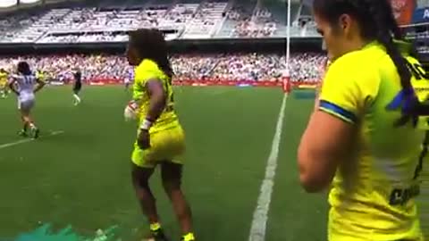 Australian Girl Rugby Football 🏈