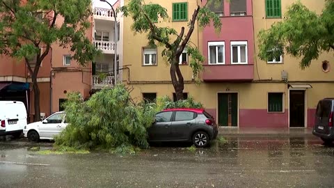 Spanish island Mallorca hit by severe storm