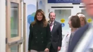 Melania Trump receives warm welcome at Boston Medical Center