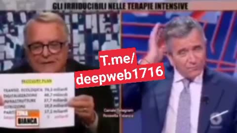 CONTRI ESPONE LA FALSITÀ in TV alla sanità SOLO 9 miliardi, mentre alla digitalizzazione più di 48