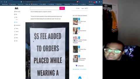 Restaurant charges $5 for mask wearers.