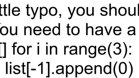 python append to nested list index out of range