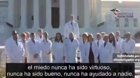 Dr. Mark McDonald de los America´s Frontline Doctors. Doblado al español