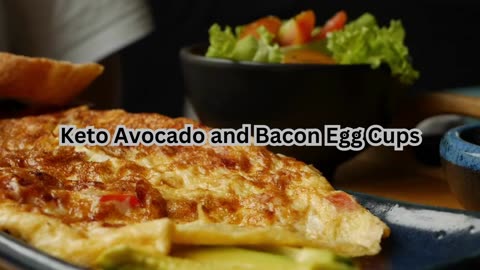 Keto Avocado and Bacon Egg Cups