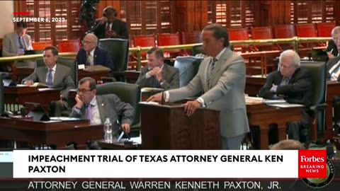 WATCH- Attorney General Ken Paxton Faces Impeachment In The Texas Senate - Day 2, Part 3