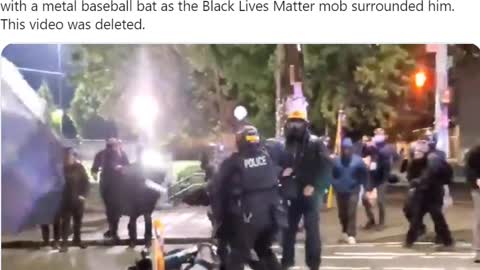 Antifa in Seattle attempted to murder a police officer - BLM