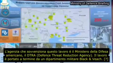 Tenente Generale Igor Kirillova, durante la Conferenza Stampa del Ministero della Difesa Russa.