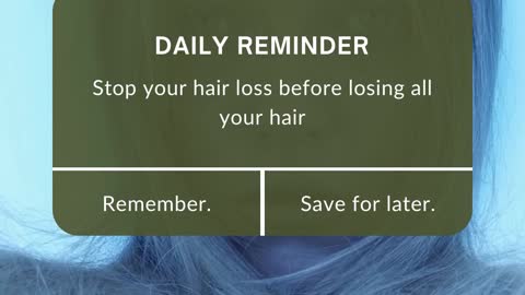 I wish i know this before losing my hair 😪