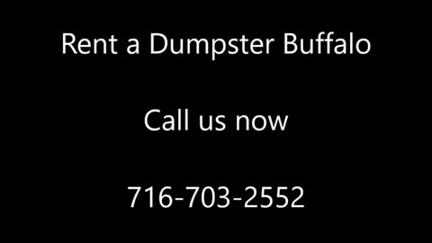 Rent A Dumpster Buffalo