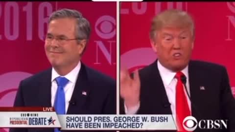 Donald Trump says George Bush LIES