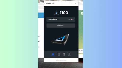 NEW MINING BOT TELEGRAM DEMOS BOT