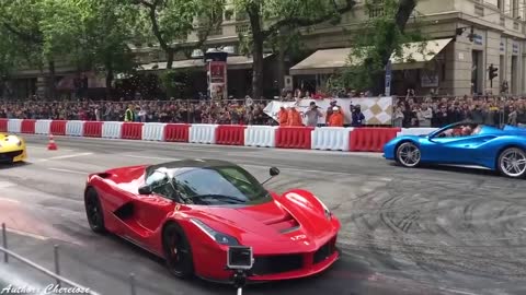 Ferrari LaFerrari Supercar - Drifting Mode and Big Burnout