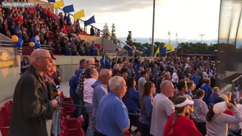 Fans Took It Upon Themselves To Sing The National Anthem