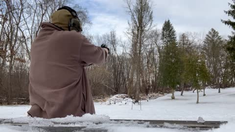 75 Yard Shot on AC Zone AR500 target -Turn Up The Volume!