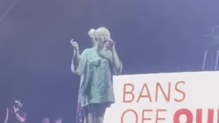 During a show in Austin, TX, Billie Eilish slams the state’s pro-life law