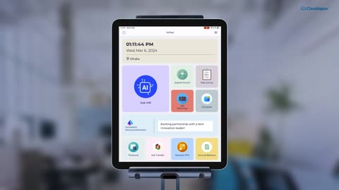 CloudApper hrPad: The Ultimate AI-Powered Time Clock Solution